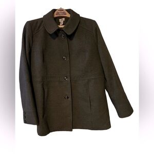 Motherhood Maternity Charcoal Gray Winter Pea Coat Women’s Size XL